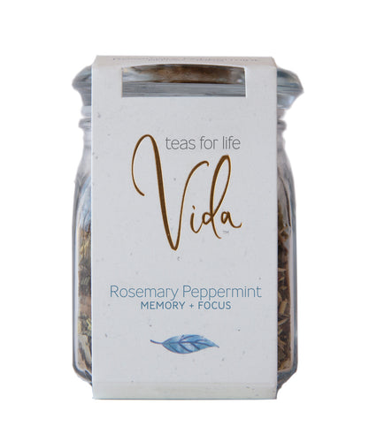 Rosemary Peppermint - memory + focus - Vida Teas For Life