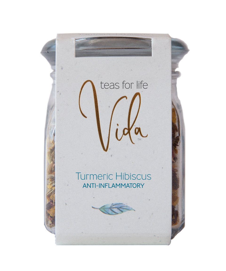 Turmeric Hibiscus - anti-inflammatory blend - Vida Teas For Life